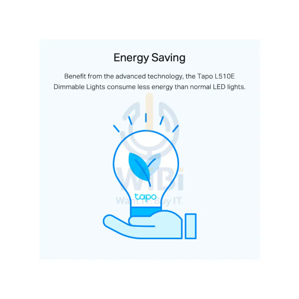 TP-Link Tapo L510E Smart Bulb - 2.4 GHz / 806 Lumens / 8.7 W Accessories > Smart Devices > Smart Bulb
