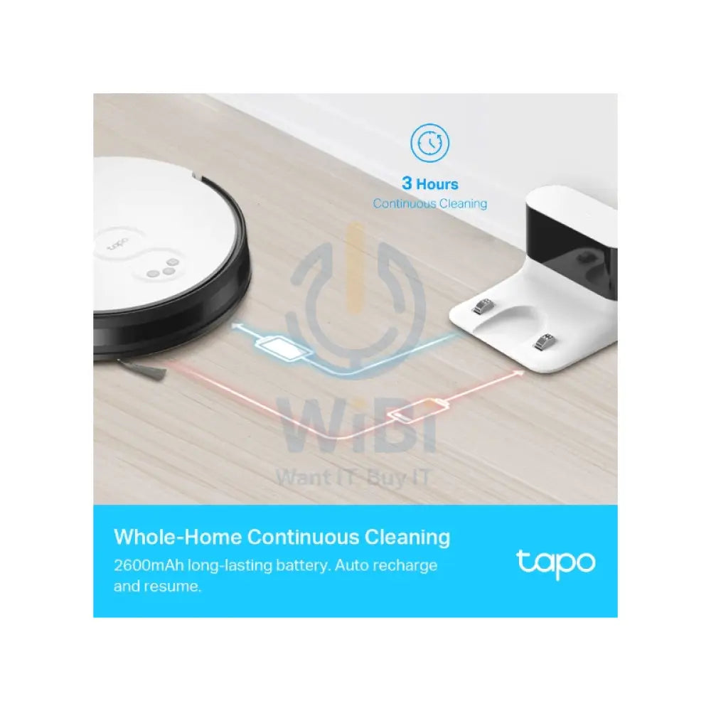 TP-Link (Tapo RV10) Robot Vacuum & Mop - 2600 mAh / 4-Level Accessories > Smart Devices