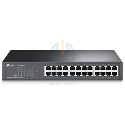 TP-Link (TL-SF1024D) 24-port 10/100Mbps Desktop/Rackmount Switch - 4.8Gbps / LAN Networking Products > Switches