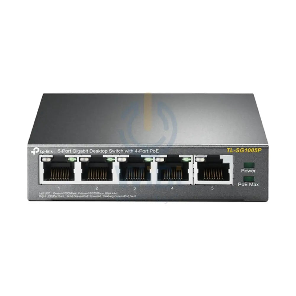 TP-Link (TL-SG1005P) 5-Port Gigabit Desktop Switch with 4-Port PoE - 10Gbps / LAN Networking Products > Switches