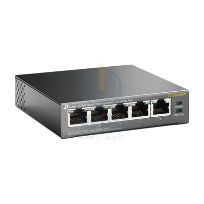 TP-Link (TL-SG1005P) 5-Port Gigabit Desktop Switch with 4-Port PoE - 10Gbps / LAN Networking Products > Switches