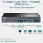 TP-Link (TL-SG3210) JetStream 8-Port Gigabit L2 + Managed Switch with 2 SFP Slots - 20Gbps / Micro-USB / LAN Networking