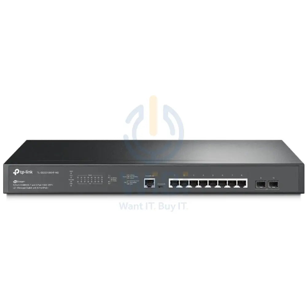 TP-Link (TL-SG3210XHP-M2) JetStream 8-Port 2.5GBASE-T and 2-Port 10GE SFP + L2 + Managed Switch with 8-Port PoE