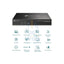 TP-LINK VIGI 4 Channel PoE + Network Video Recorder - RJ-45 USB 2.0 / SATA / Black Cameras > Camcorders