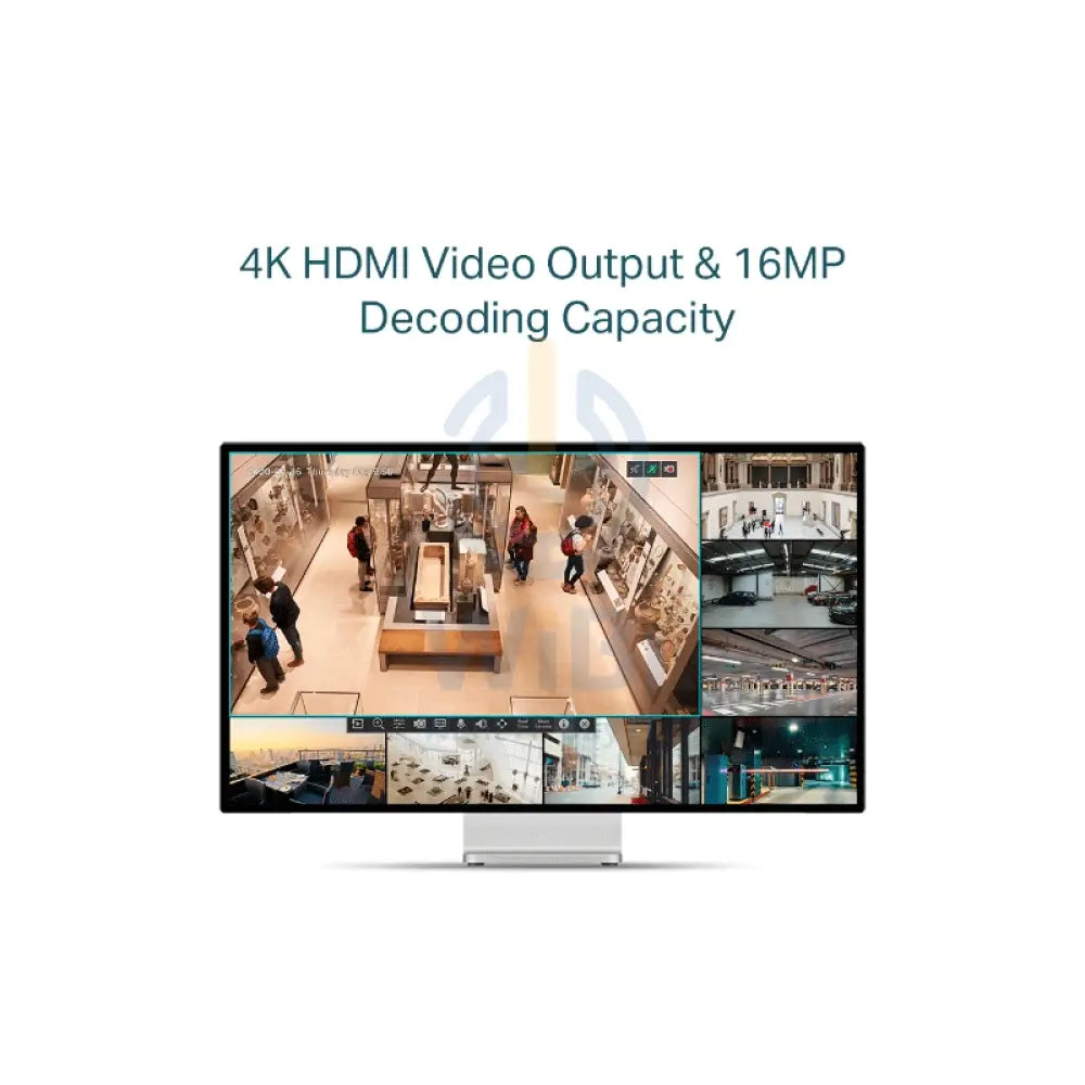TP-LINK VIGI 4 Channel PoE + Network Video Recorder - RJ-45 USB 2.0 / SATA / Black Cameras > Camcorders