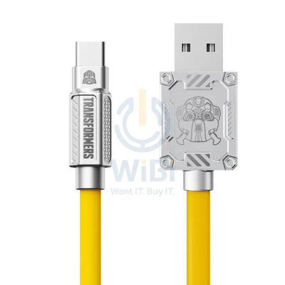 Transformers TF-A01 Bumblebee Type-C Fast Charging Data Cable - Type-C / 1.5 Meter / Yellow Accessories > Cables &