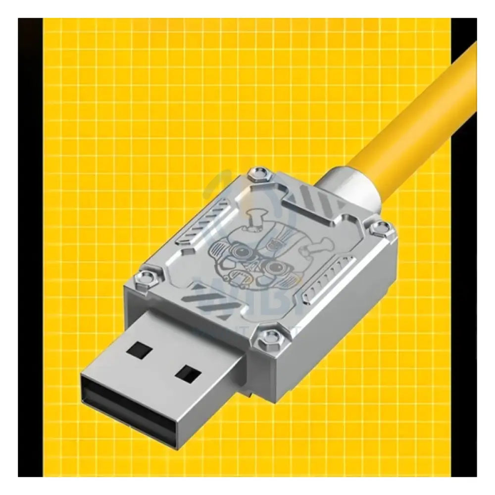 Transformers TF-A03 Bumblebee Three-In-One Fast Charging Data Cable - 1.2 Meter / Yellow Accessories > Cables &
