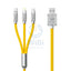 Transformers TF-A03 Bumblebee Three-In-One Fast Charging Data Cable - 1.2 Meter / Yellow Accessories > Cables &