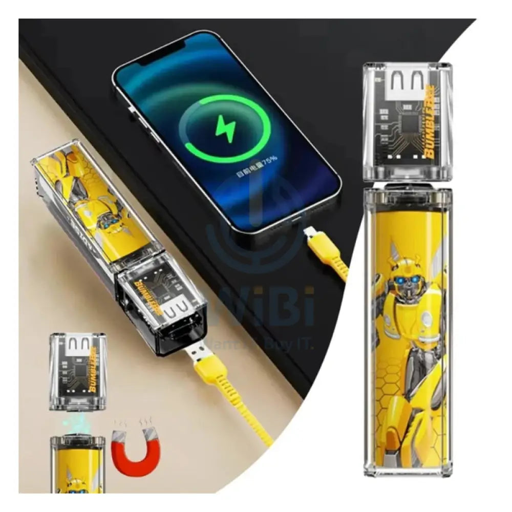 Transformers TF-D03 Bumblebee Magnetic Power Bank - 5000mAh / Combat version Accessories > Power Bank