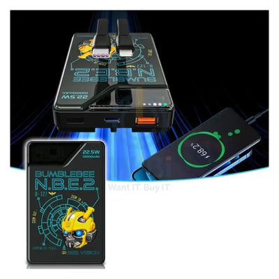 Transformers TF-D10 Bumblebee Dual-Wire Power Bank - 10,000mAh / Bumblebee Accessories > Power Bank
