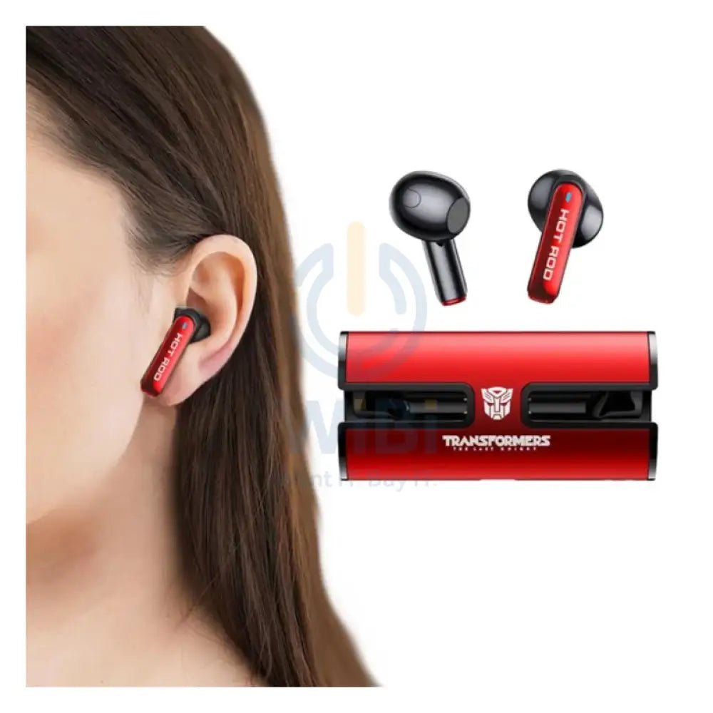 Transformers TF-T02 Wireless Bluetooth Earbuds - Red Accessories > Audio > Headphones