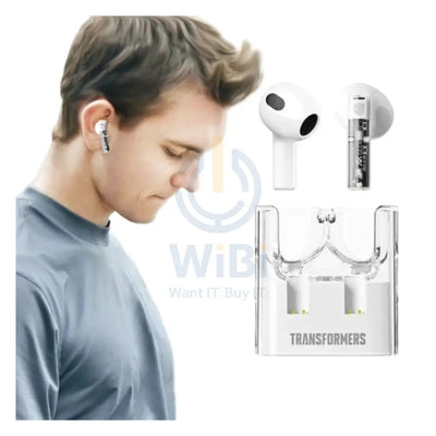 Transformers TF-T08 Wireless Bluetooth Earbuds - White Accessories > Audio > Headphones
