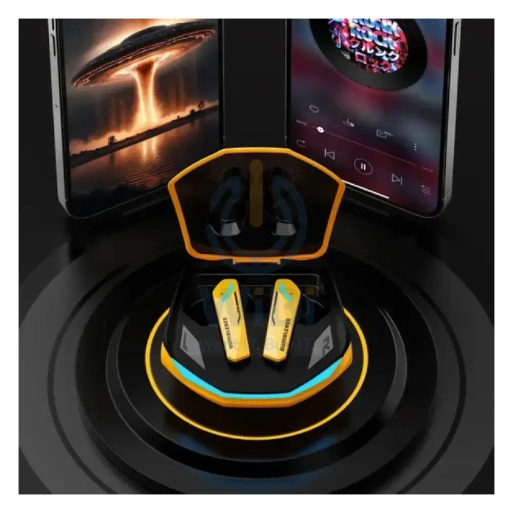 Transformers TF-T10 Wireless Bluetooth Earbuds - Yellow Accessories > Audio > Headphones