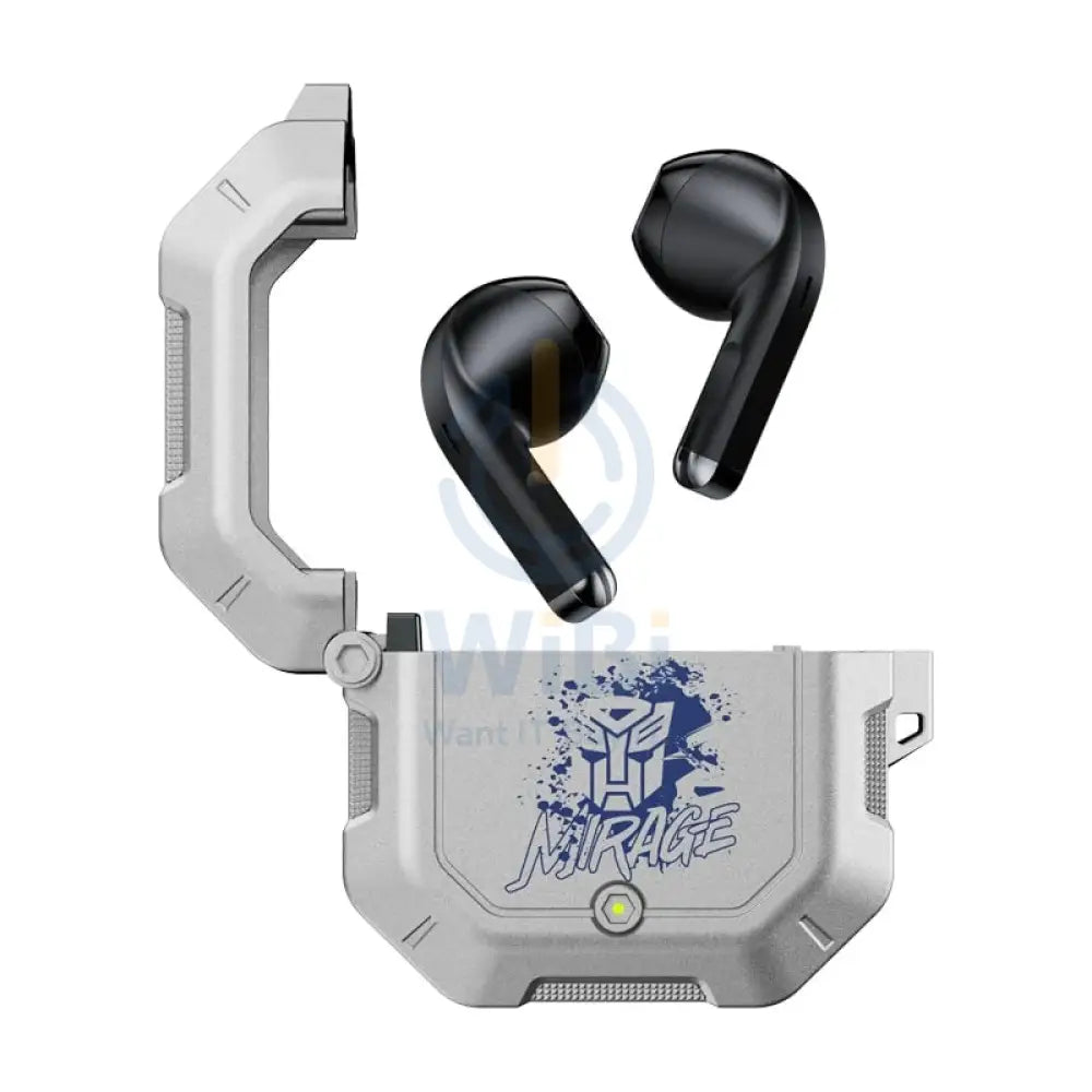 Transformers TF-T12 Wireless Bluetooth Earbuds - Silver Accessories > Audio > Headphones