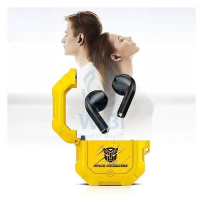 Transformers TF-T12 Wireless Bluetooth Earbuds - Yellow Accessories > Audio > Headphones