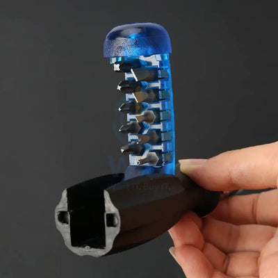 Transparent 10 in 1 Multi-Angle Ratchet Screwdriver Set KS-840047 Cool Gadgets