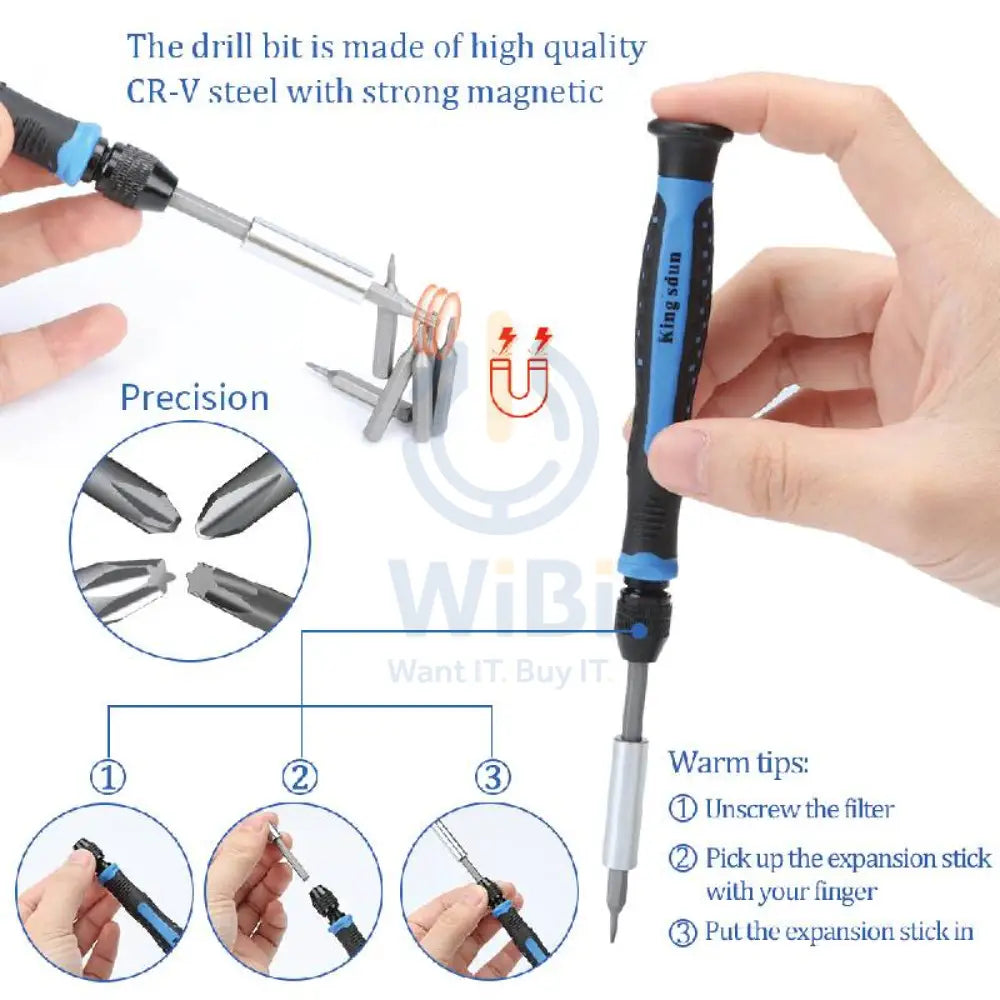 Transparent 170 in 1 Multi-Functional Screwdriver Set KS-800170 Cool Gadgets