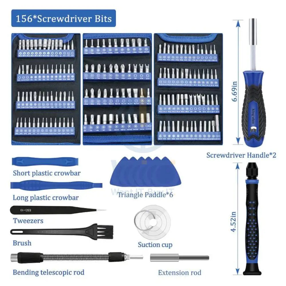 Transparent 170 in 1 Multi-Functional Screwdriver Set KS-800170 Cool Gadgets
