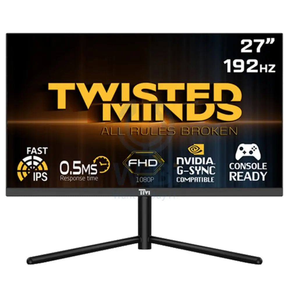 Twisted Minds 27’’ FHD Fast IPS / 192Hz / 0.5ms / HDMI 2.1 / HDR Gaming Monitor - Black Monitors & Projectors >