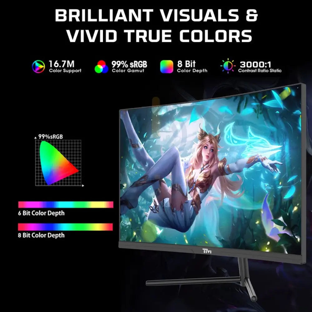 تويستد مايندز 27 بوصة FHD VA / 180 هرتز / 0.5 مللي ثانية / HDMI2.0 / HDR منحني الألعاب  المنحنية -شاشة  أسود شاشات  أجهزة العرض >