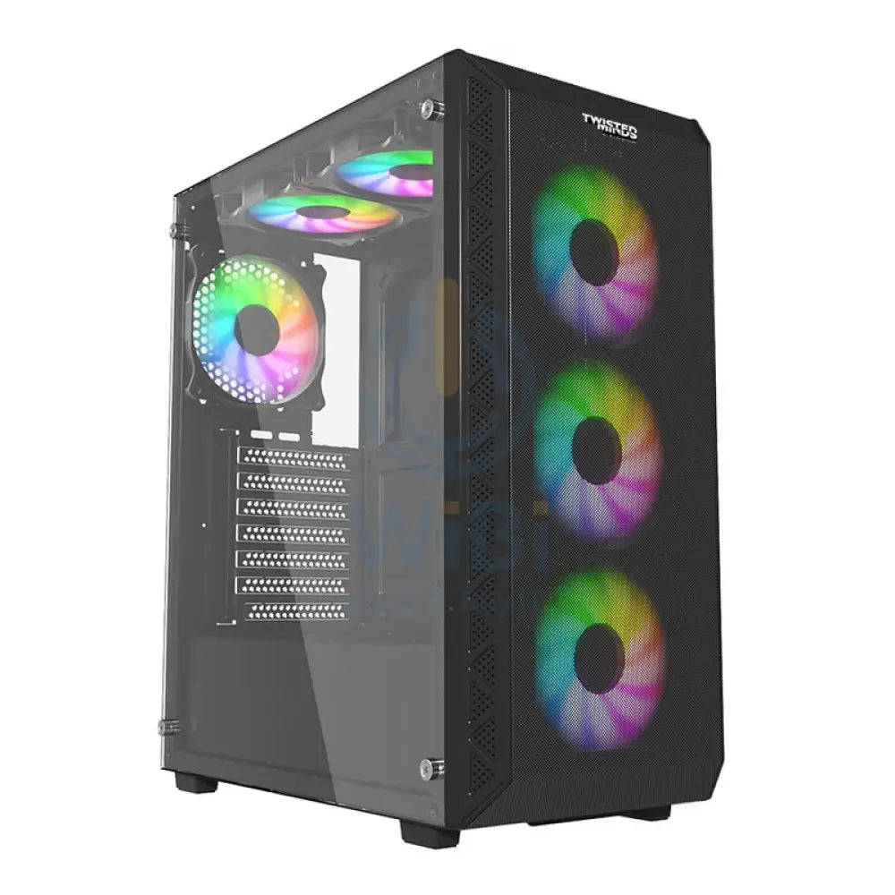 Twisted Minds Apex-03 Mid Tower ARGB Gaming Fan Case - Black Gaming Consoles > Gaming Zone