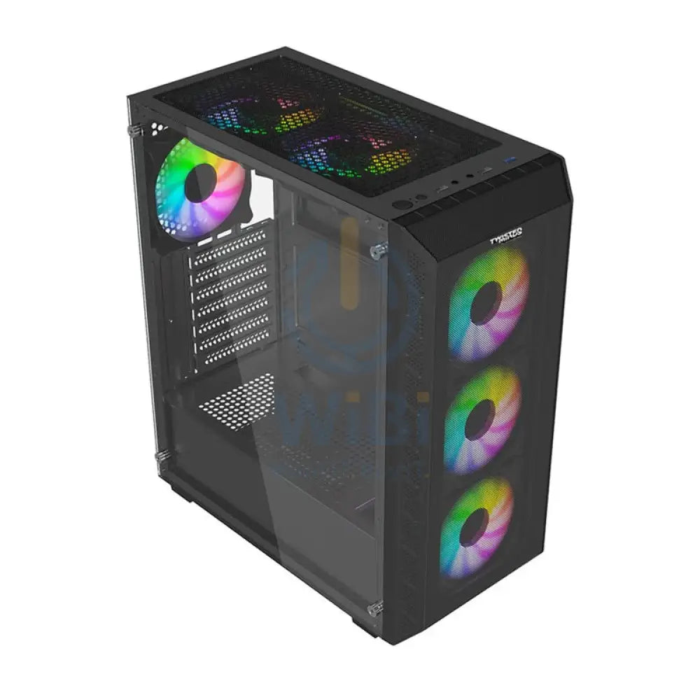 Twisted Minds Apex-03 Mid Tower ARGB Gaming Fan Case - Black Gaming Consoles > Gaming Zone