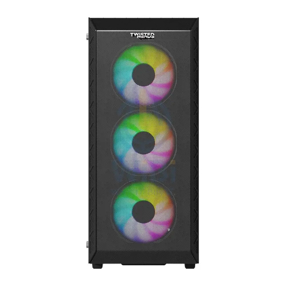 Twisted Minds Apex-03 Mid Tower ARGB Gaming Fan Case - Black Gaming Consoles > Gaming Zone