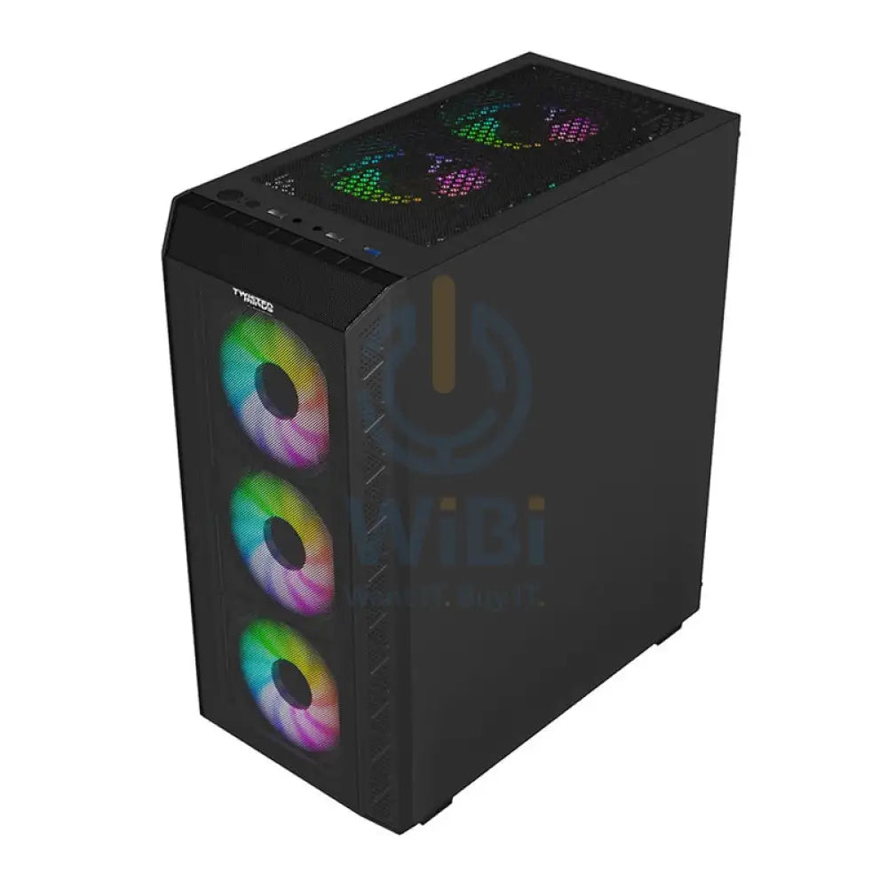 Twisted Minds Apex-03 Mid Tower ARGB Gaming Fan Case - Black Gaming Consoles > Gaming Zone
