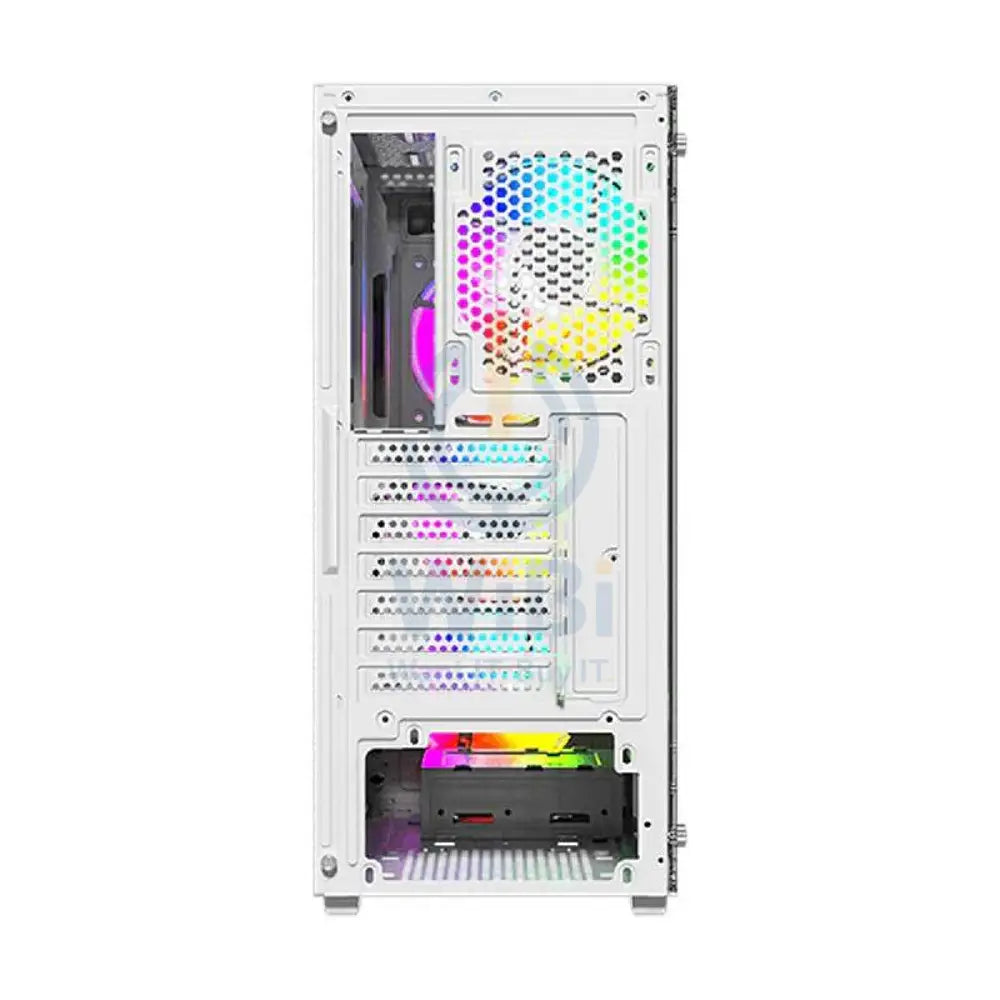 Twisted Minds Apex-03 Mid Tower ARGB Gaming Fan Case - White Gaming Consoles > Gaming Zone
