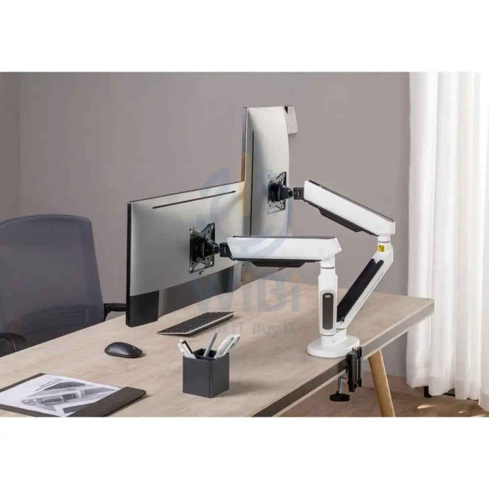 Twisted Minds Dual Monitor Arm Stand - 17’’-32’’ Inch / 477mm / RGB / White Accessories > Other Accessories > Gaming