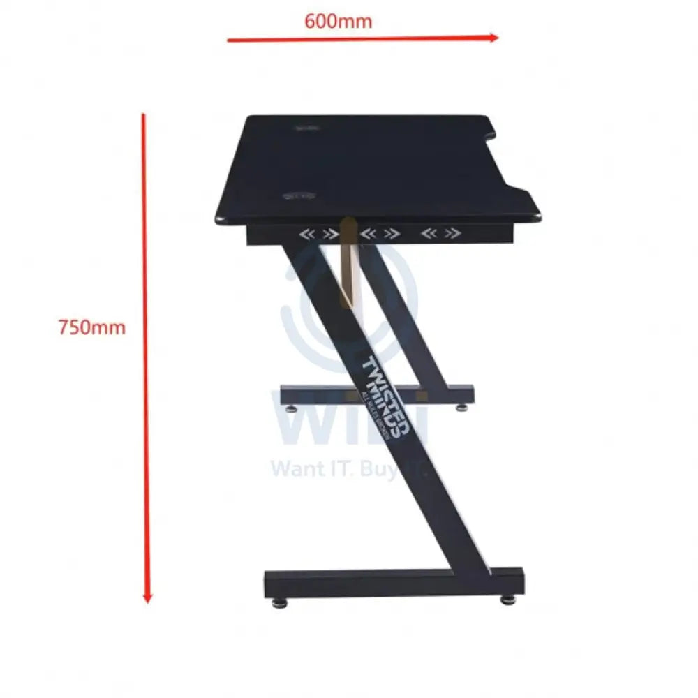 Twisted Minds Ergonomic-Z RGB Gaming Desk - Black Accessories > Other Accessories > Gaming Zone