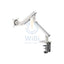 Twisted Minds Single Monitor Premium Slim Aluminum Spring Monitor Arm - 17’’-32’’ Inch / 479mm / Fine Texture White