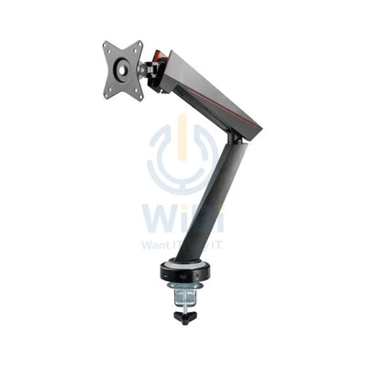 Twisted Minds Single Monitor Spring-Assisted PRO RGB Gaming Monitor Arm Stand - 17’’-32’’ Inch / 480mm / RGB / Matte