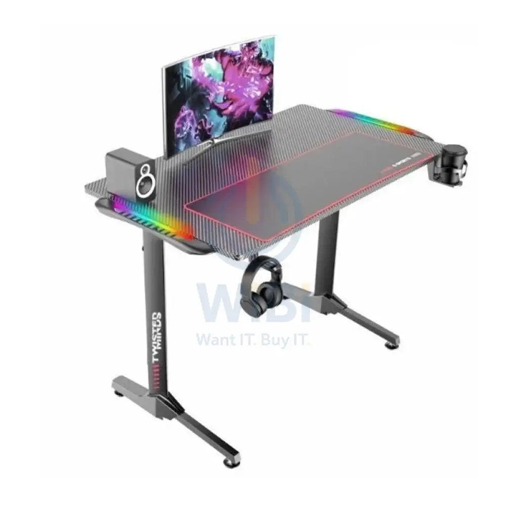 Twisted Minds T Shaped Gaming Desk Stand - RGB / Black Accessories > Other Accessories > Gaming Zone