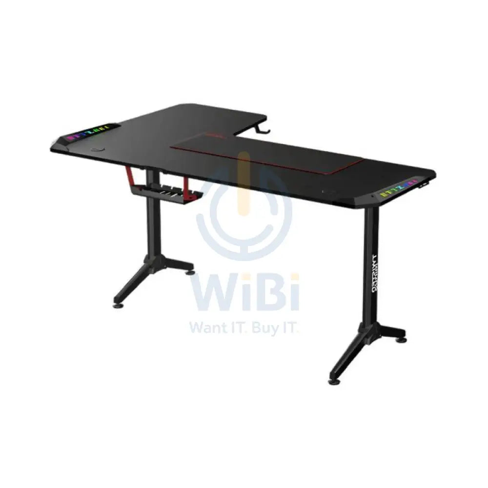 Twisted Minds WARRIOR L-Shaped RGB Gaming Desk - Right / Black Accessories > Other Accessories > Gaming Zone