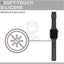 [U] by UAG Apple Watch 41/40/38mm DOT Silicone Strap - Black Accessories > Smart Watches