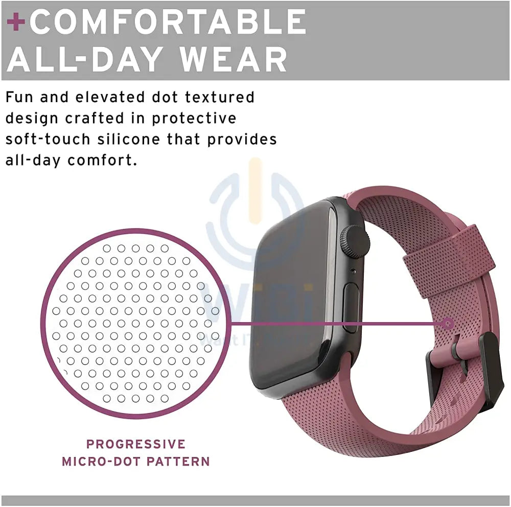 [U] by UAG Apple Watch 41/40/38mm DOT Silicone Strap - Dusty Rose Accessories > Smart Watches > Offer Zone