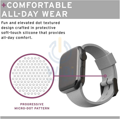 [U] by UAG Apple Watch 41/40/38mm DOT Silicone Strap - Grey Accessories > Smart Watches > Offer Zone