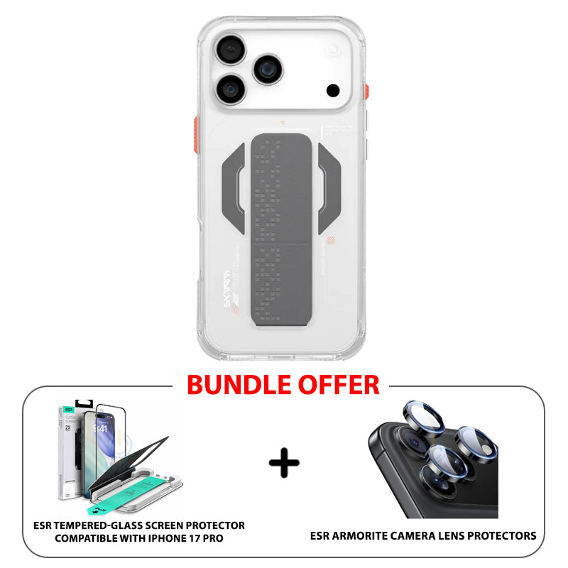 SKINARMA HAXA Mag-Charge مع حامل حافظة  ابل ايفون  برو  شفاف