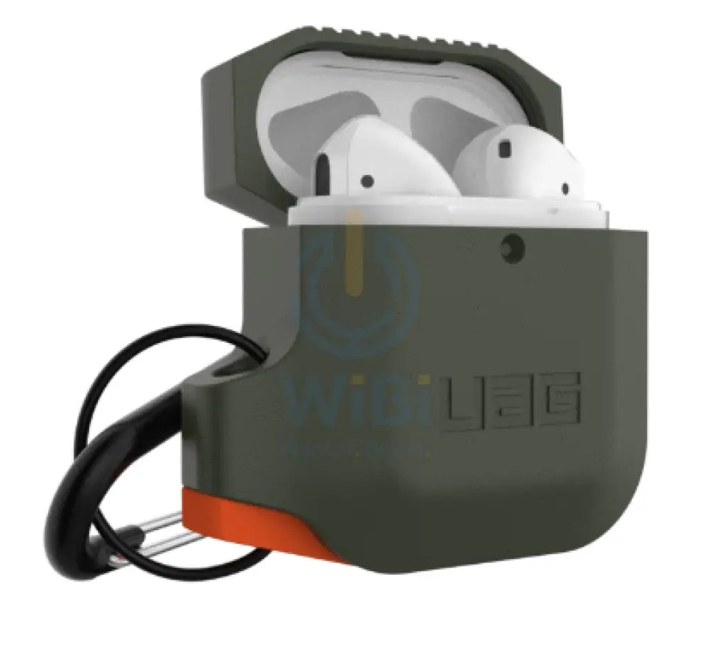 UAG Apple Airpods 1&2 Silicone Case - Olive Drab/Orange Accessories > Mobiles & Tablets > Mobiles > Offer Zone