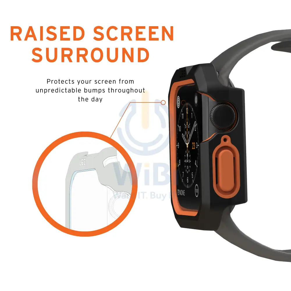 يو ايه جي ابل ساعة 40 مم الإصدار 4/5/6/6E/SE2 مدني حافظة  أسود / برتقالي اكسسوارات > ذكي ساعات الإصدار