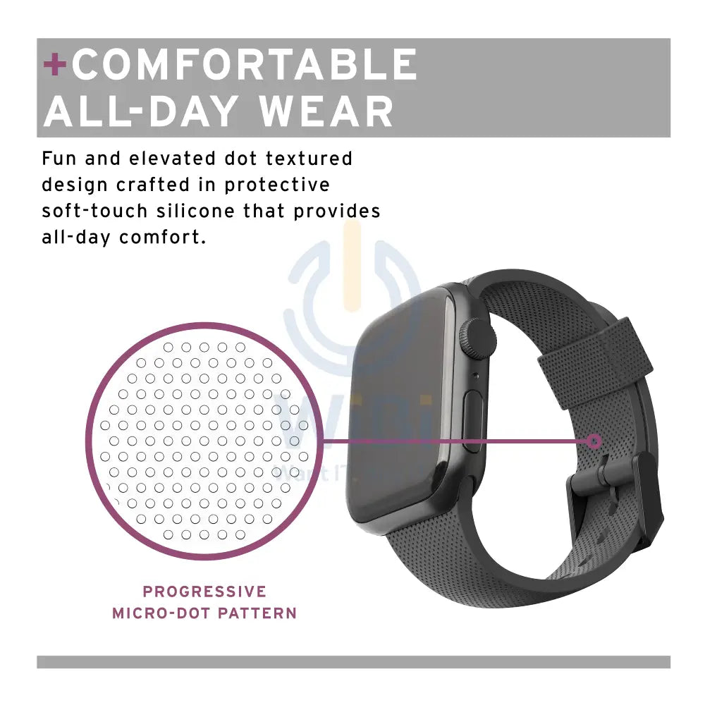 [U] by UAG Apple Watch 42/44/45mm/Ultra DOT Silicone Strap - Black Accessories > Smart Watches > Offer Zone