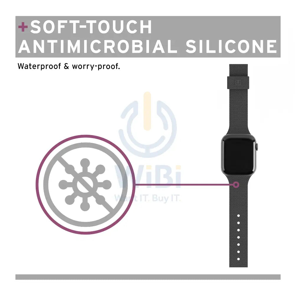 [U] by UAG Apple Watch 42/44/45mm/Ultra DOT Silicone Strap - Black Accessories > Smart Watches > Offer Zone