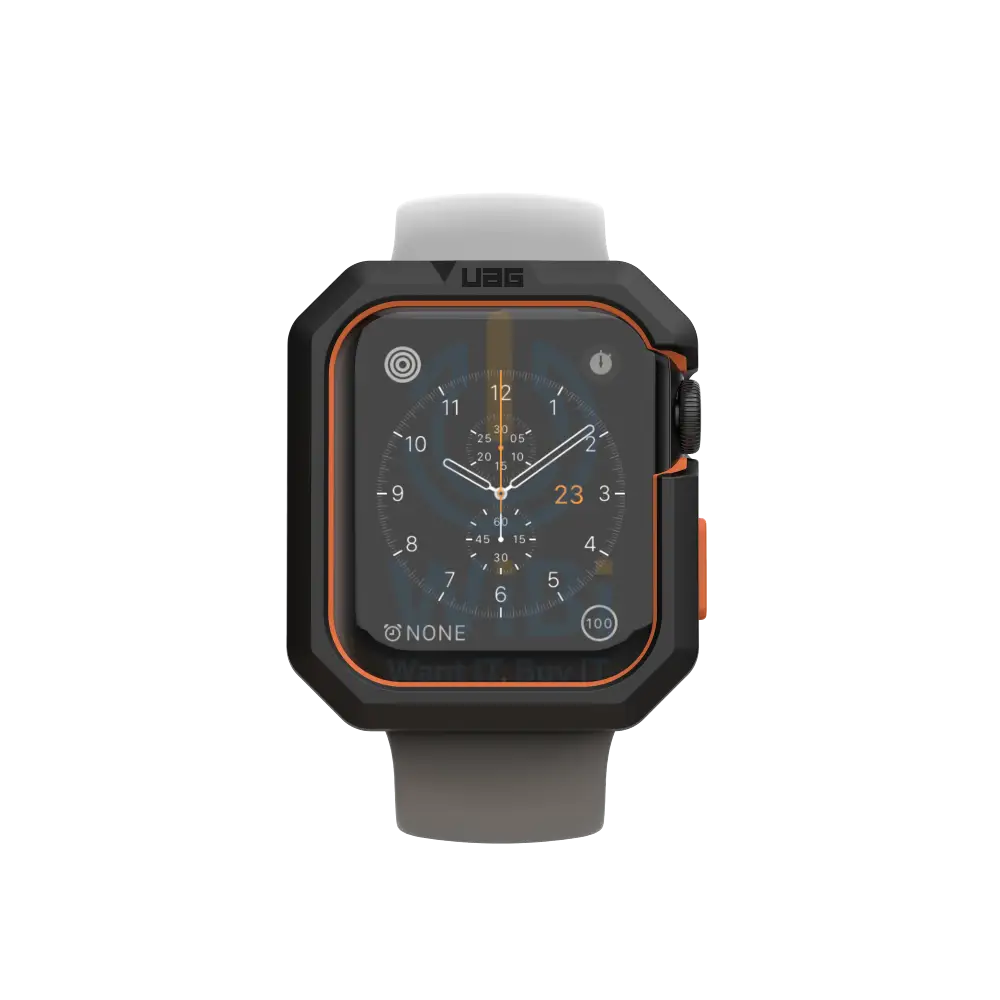 UAG Apple Watch 44mm Series 4/5/6/SE/SE2 Civilian Case - Black/Orange Accessories > Smart Watches > Offer Zone