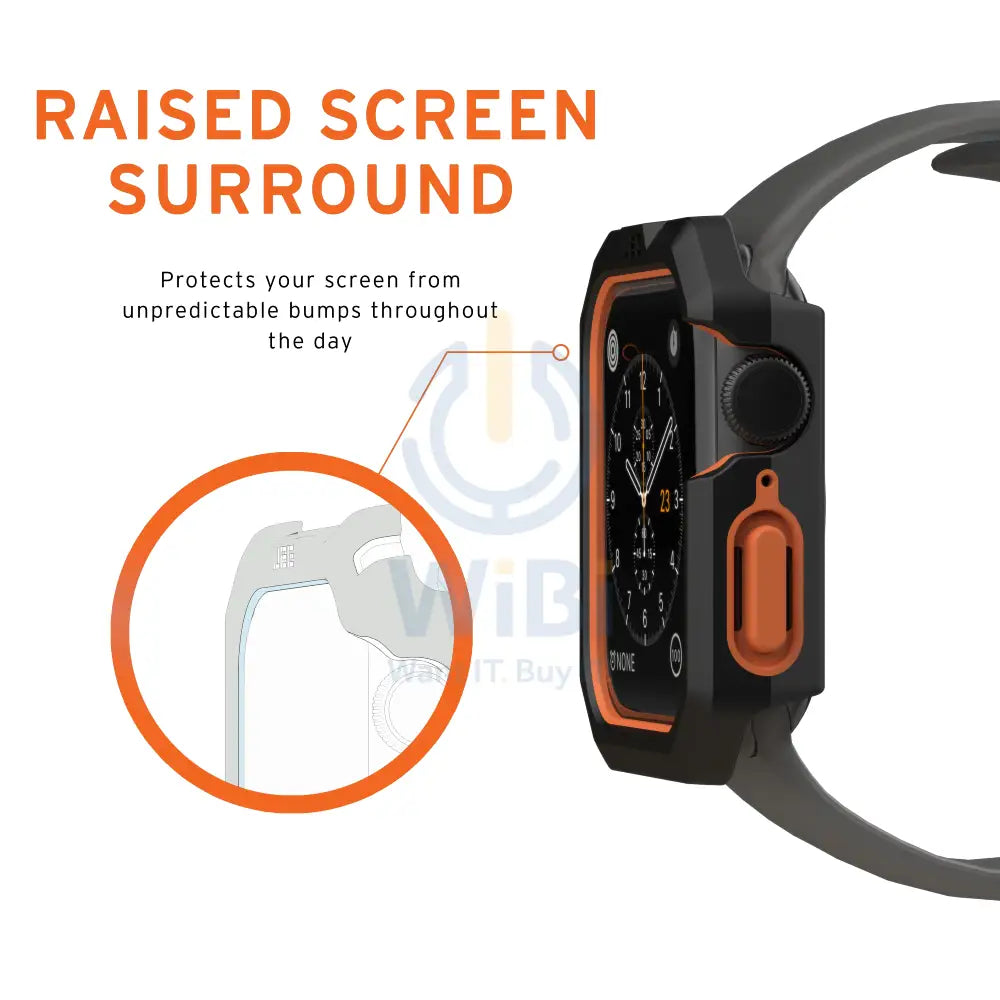 UAG Apple Watch 44mm Series 4/5/6/SE/SE2 Civilian Case - Black/Orange Accessories > Smart Watches > Offer Zone