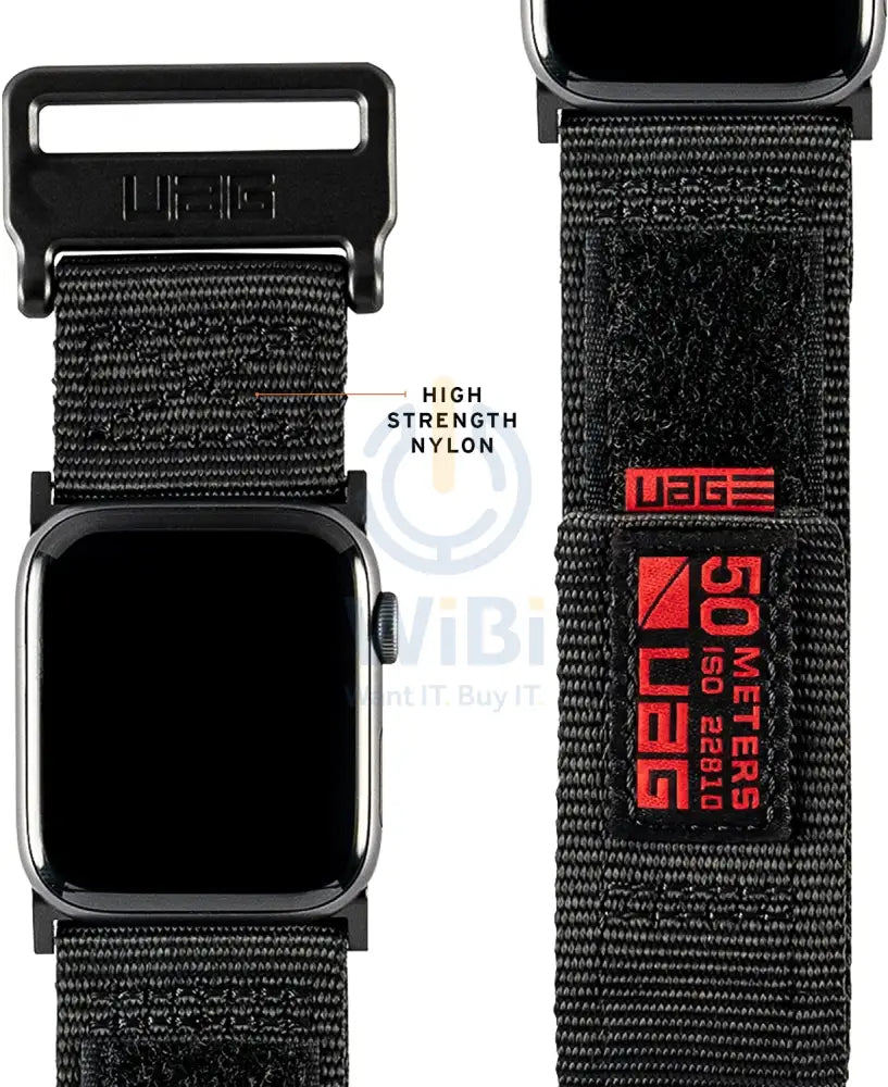 UAG Apple Watch 45mm/44mm/42mm/Ultra Active Strap - Black Accessories > Smart Watches