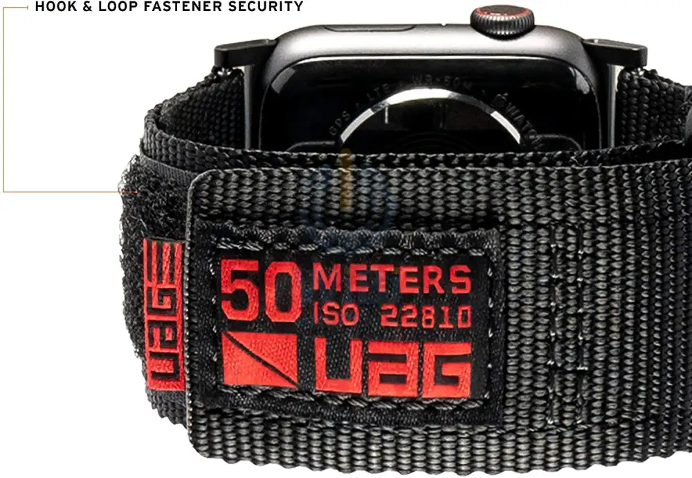 UAG Apple Watch 45mm/44mm/42mm/Ultra Active Strap - Black Accessories > Smart Watches