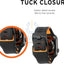 UAG Apple Watch 45mm/44mm/42mm/Ultra Civilian Strap - Black/Orange Accessories > Smart Watches > Offer Zone