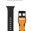 UAG Apple Watch 45mm/44mm/42mm/Ultra Civilian Strap - Black/Orange Accessories > Smart Watches > Offer Zone
