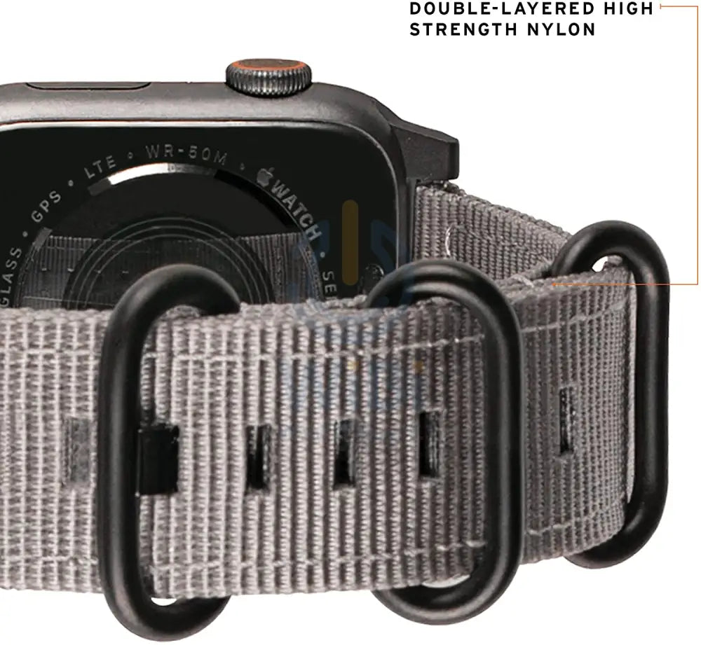UAG Apple Watch 45mm/44mm/42mm/Ultra Nato Strap - Gray Accessories > Smart Watches > Straps